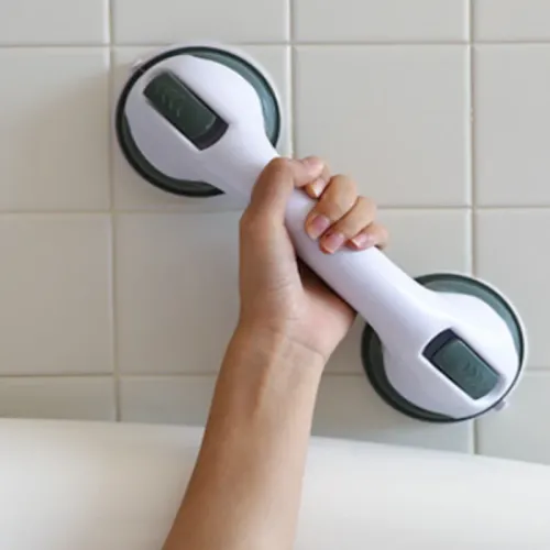 Bathroom Strong Suction Cup Armrest No Drilling Anti-fall Safety Handle Non-perforated Stable Grip for Elderly Children Senior