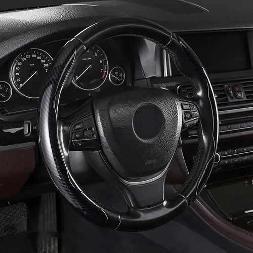 Laser Carbon Fiber Pattern Steering Wheel Cover