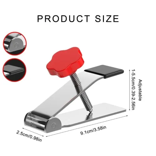 2PCS Tile Locator Ceramic Brick Regulator 1-5.5CM Galvanized Steel Lifter for 1-5.5CM