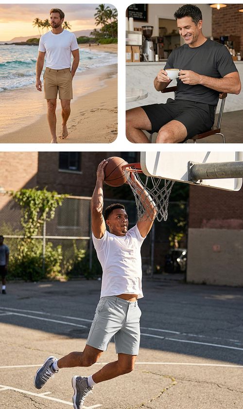 🏃 49% OFF! 🩳 Men's Quick-Dry Athletic Shorts – 4-Way Stretch & Moisture-Wicking for Gym, Golf & Daily Wear 💦