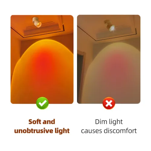Foldable 350°Rotating Shapes of hills Sunset Lighting Ambience Lamps