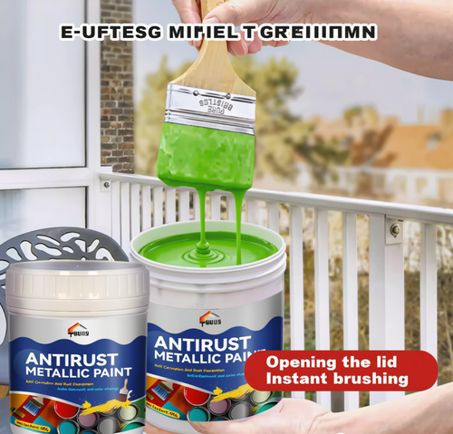 300g  Apple Green Water Metallic Rust Remover Paint Multipurpose Rust Converter Metallic Paint For Football Goals