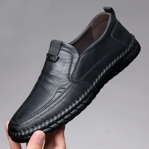 Men's fashionable new business leather shoes balck