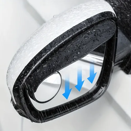 2-Pack Car Rain Guard with Rearview Mirror
