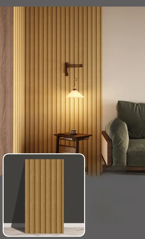 3D self-adhesive wood grain grating wall sticker 2.54mm thickness
