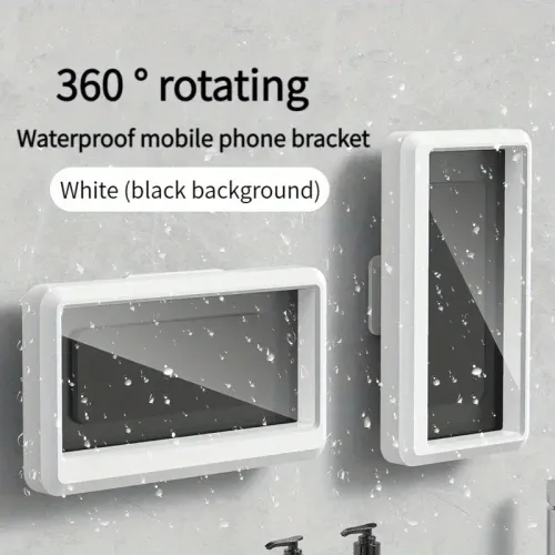 Waterproof Touch Screen Phone Case Stand Box For Shower Bracket Sealing Cellphone Holder New