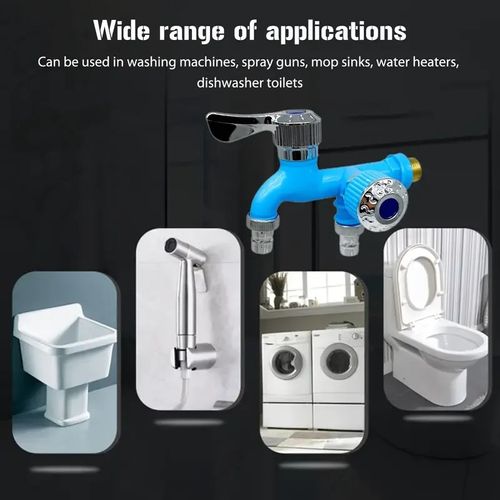 2 Pack two-in-one faucet with quick-opening design