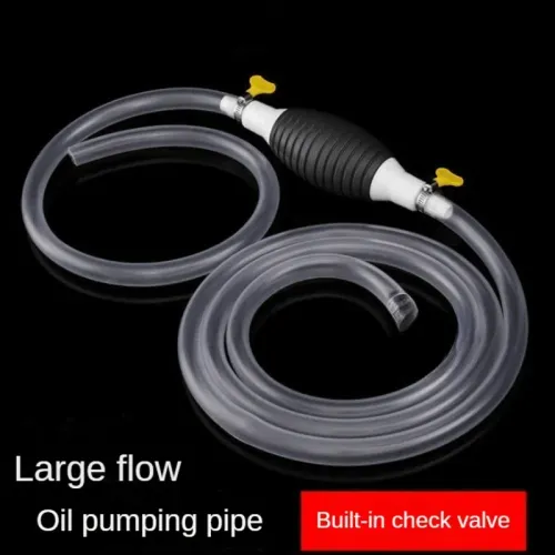 2M Universal Car Fuel Pump Kit DIY Cut Pipe Manual Hand Suction Pipe Pumping Durable