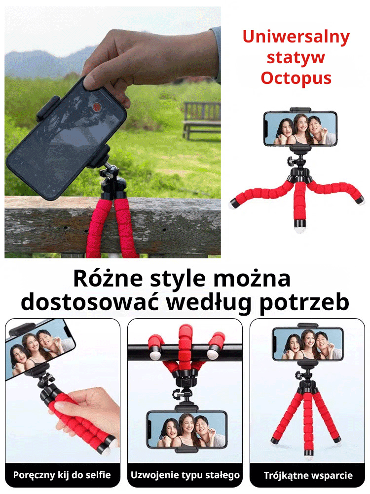 Photographic Wonder  Octopus Lazy Cell Phone Stand