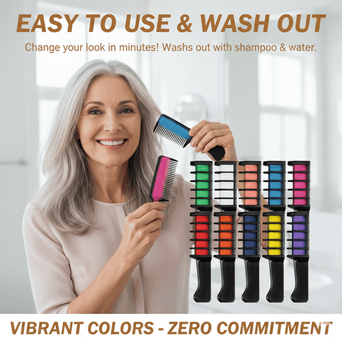10-color hair dye comb