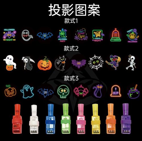 Halloween Finger Lights (Blister Pack) – Halloween Party Props & Light-Up Toys