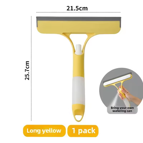 Household multi-function glass cleaning mirror with watering can 3-in-1 glass scraper window scraper