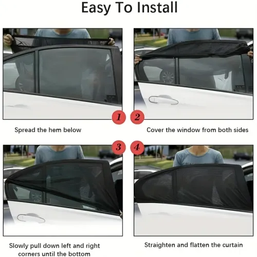 4PCS Car window sun shades