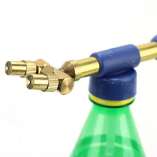 Brass Single or double Head Push Pull Pressure Nozzle with Adjustable Misting Nozzle Connection