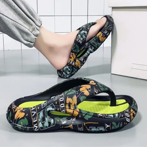 Men's anti slip and anti odor thick bottom flip flops