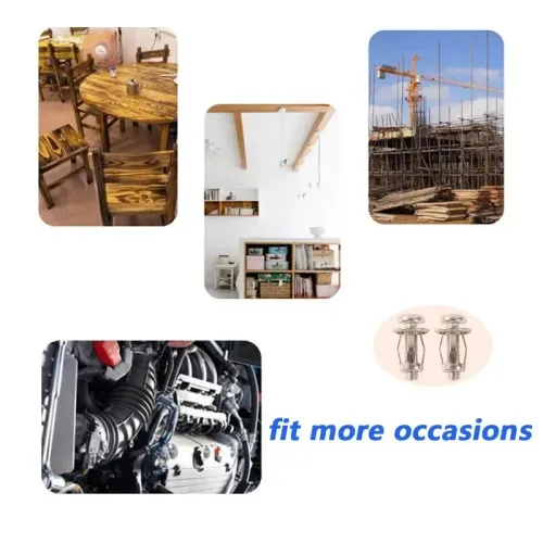 10pcs Metal Screw Jack Nuts Steel Petal Nut Screw Expansion Nut expansion screw for Hollow Wall Iron Skin Line