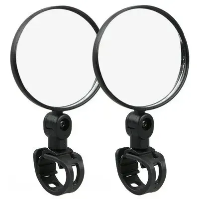 4PCS Bicycle Rearview Mirror 360 Degree Rotation Auxiliary Convex Mirror Handlebar Mount Cycling Bike Rear View Mirrors