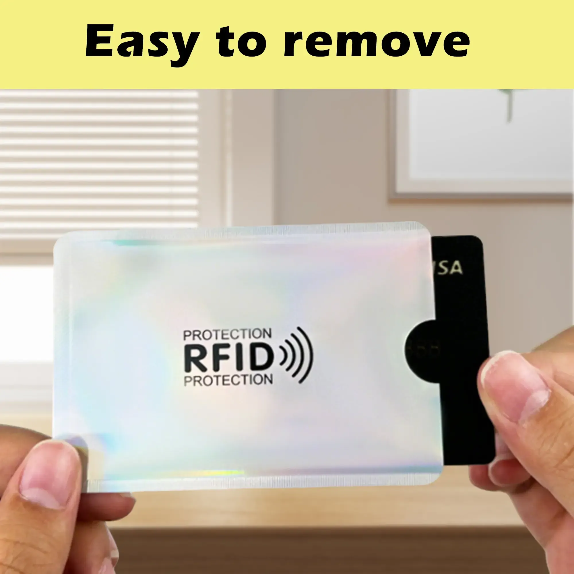 8 pieces RFID Blocking Sleeves – Protect Your Cards from Electronic Theft