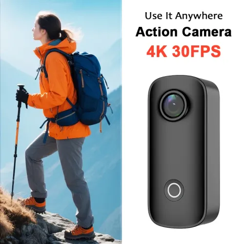 SJCAM C100 Mini Thumb Camera 1080P30FPS 4K30FPS H265 12MP 24G WiFi 30M Waterproof Case Action Sport DV Camcorder