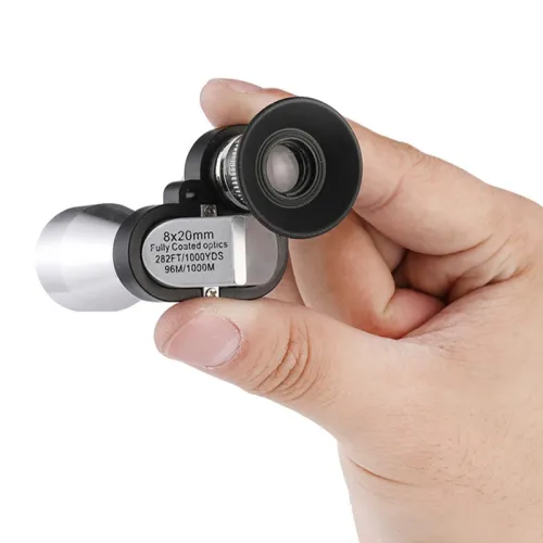 8x20 HD Night Vision Goggles Portable Mini Angle Binoculars Waterproof High Power Low Light Night Vision HD Pocket Monocular