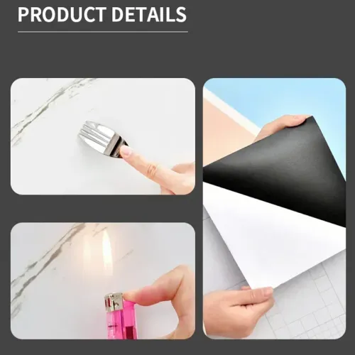 10PCS 30cm*60cm Marble Imitation Ceramic Tile Wall Sticker PVC Waterproof Oil-proof Moisture-proof