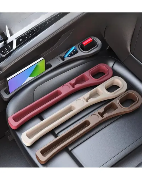 Car Seat Gap Filler Organizer PU Universal Car Seat Gap Anti-leak Stopper Strip Slot Seat Gap Storage Organizer Accessories