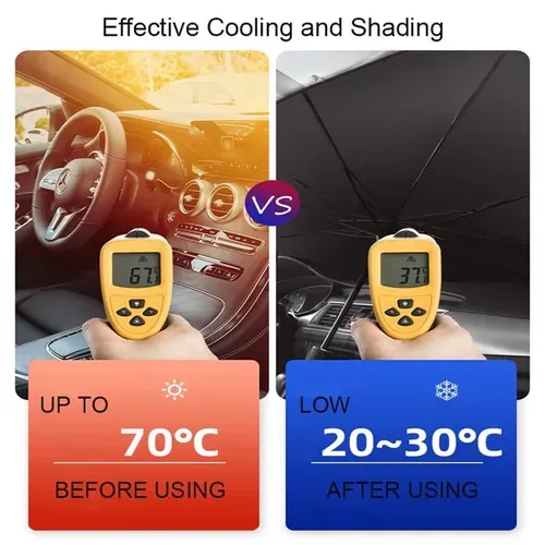 🔥Car Windshield Parasol - Foldable UV Protection