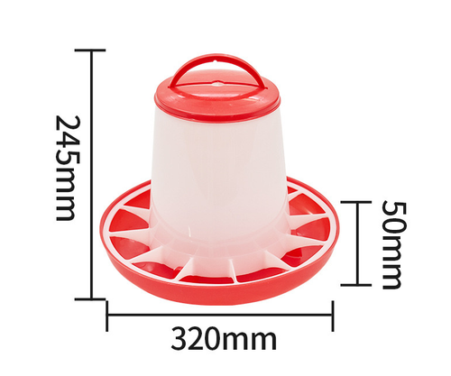 Chicken and Duck Feed Bucket with Legs – Dual-Purpose Poultry Feeder and Waterer (Includes Lid and Handle Suitable for Hanging)