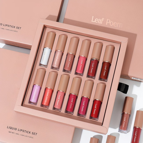 12pcs Set Of Mirror Matte Lip Gloss Set