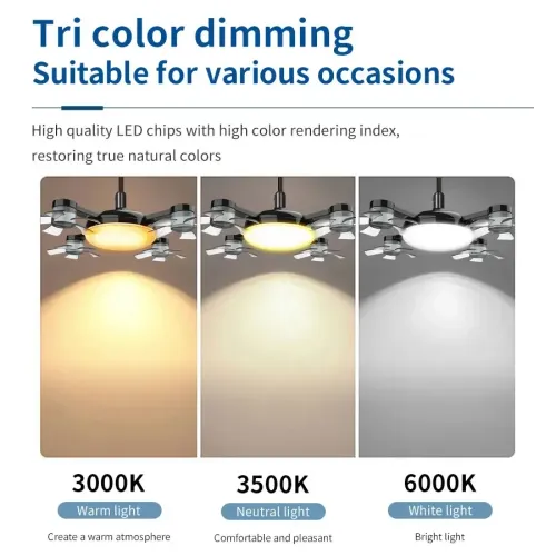 E27  Drone Design Ceiling Fan Light with Remote Control