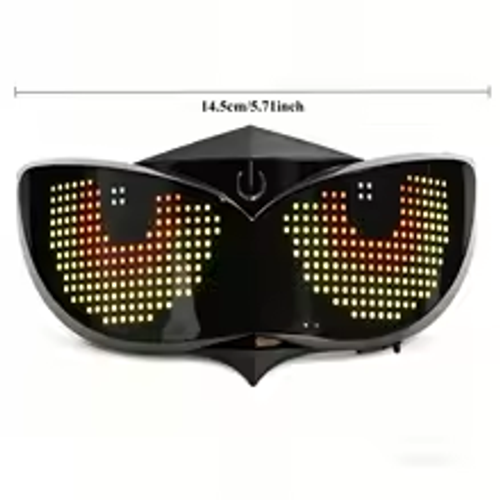 Full-color RGB Dynamic Expression Lights Universal for Bicycles and Motorcycles APP Controls Multi Scene LED Devil's Eye Lights