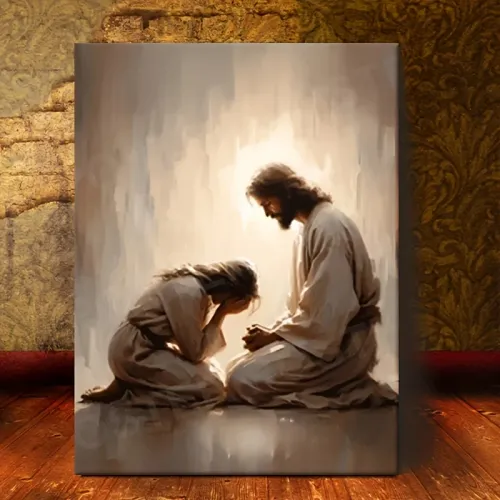 Solid wood quality frame Bedroom hanging painting restaurant canvas painting 40cmx60cm