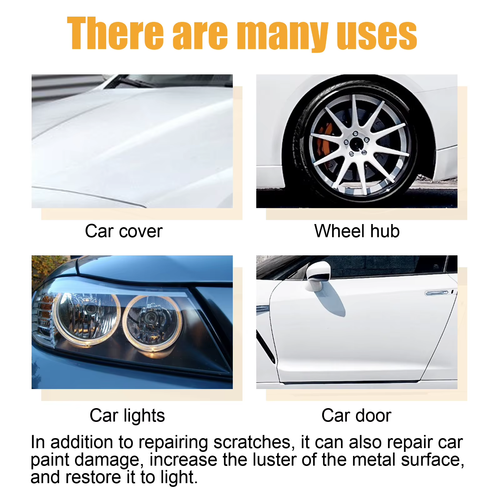 2pcs Car Scratch Removal Wax Kit Scratches Repair Polish Swirl Remover Anti Scratch Restore Shine Auto Body Paint Grinding Compound