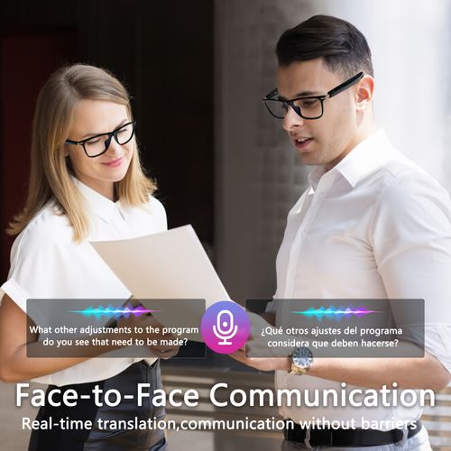 ⏰BLACK FRIDAY SALE🎁AI-powered unisex audio translation glasses