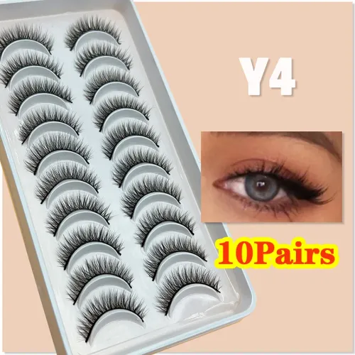 Natural Long 3D Mink False Eyelashes Short Long Eyelashes Makeup Kit Mink Lashes Extension Eye Lashes Customized Wholesale