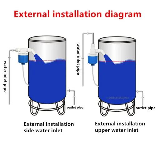 Smart Water Valve Float Valve for Water Tank Male Thread Floating Ball ValveVertical Exterior Valve