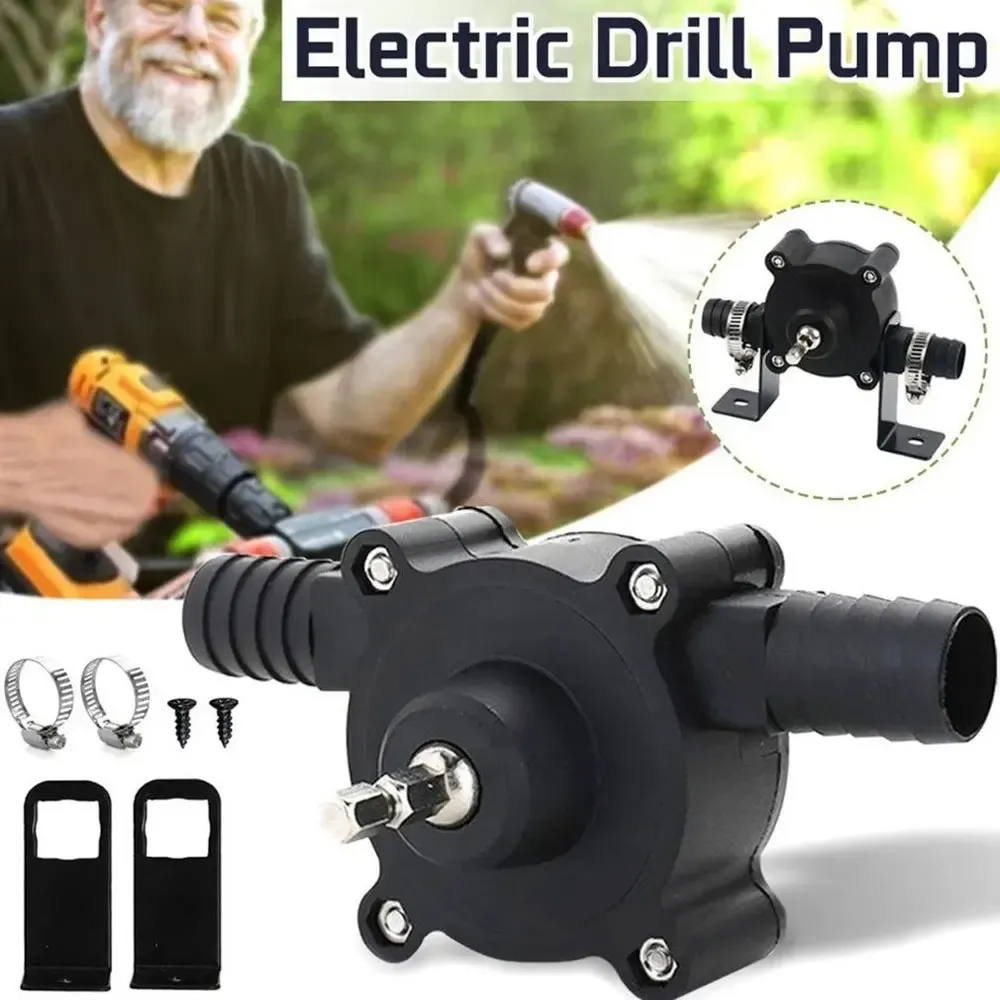 Mini Hand Self-priming Liquid Transfer Pumps Electric Drill Pump Portable Diesel Oil Fluid Water Pump Home Garden Outdoor Tool