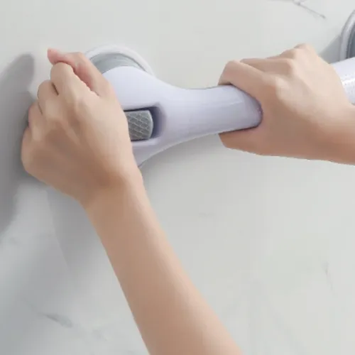 Bathroom Strong Suction Cup Armrest No Drilling Anti-fall Safety Handle Non-perforated Stable Grip for Elderly Children Senior