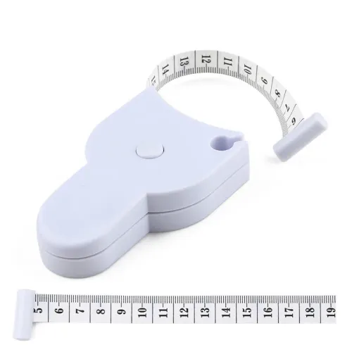 2pcs Auto-Retractable Body Measuring Tape, 60 Inch 3D Measurement Tool for Waist Hip Bust Arms in White