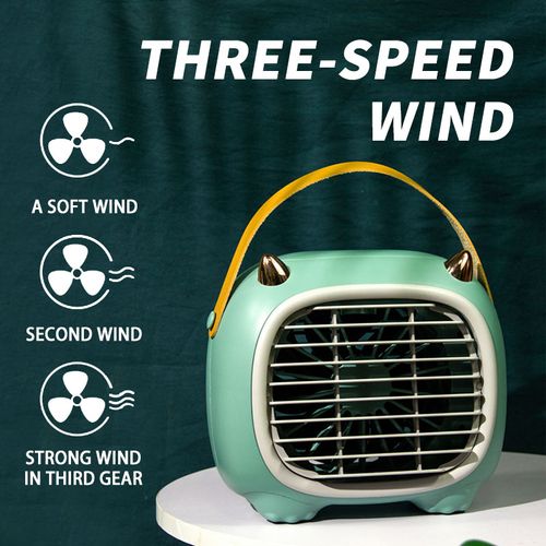 Small Monster Dual Spray Fan Desktop air Conditioning Fan Household Charging Water-cooling Fan Humidification air Coole