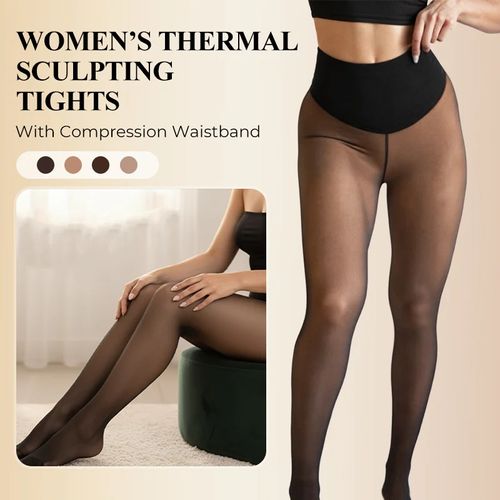Thin, shaping leggings for women, with compression function at the waist.