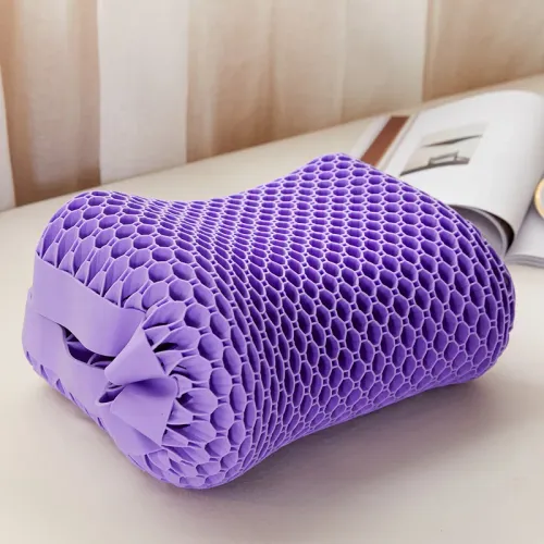 Pectin Pillow Breathable Air Layer TPE Pillow Washable with Water, Zero Pressure Cervical Neck Pillow Latex Adult Single