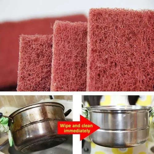 Rust Removal Emery Scouring Pad Polishing Thickened Nylon Scrubbing Cloth Grinding Multi-function Emery Scrubber Home