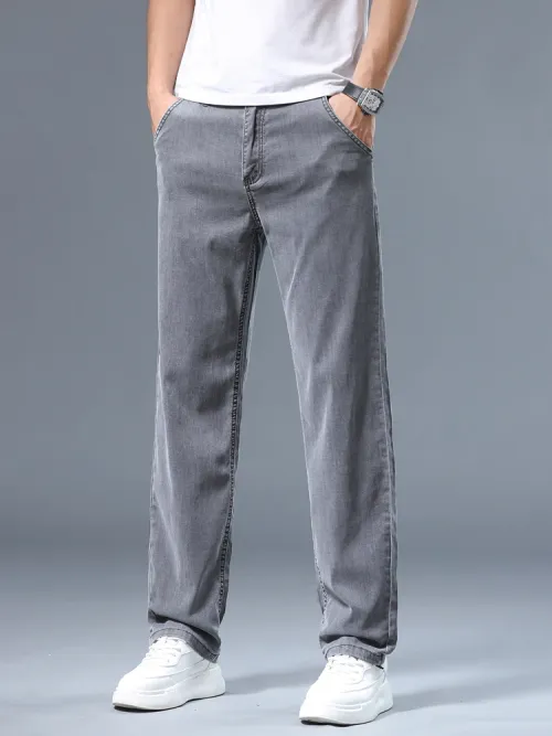 Business and leisure ice silk pants Non-iron Wrinkle-free