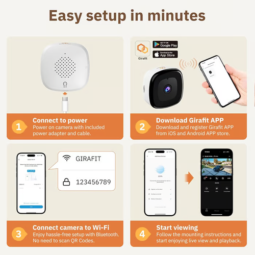 🔥 Crystal-clear  security camera 🎥 Color Night Vision 🔒