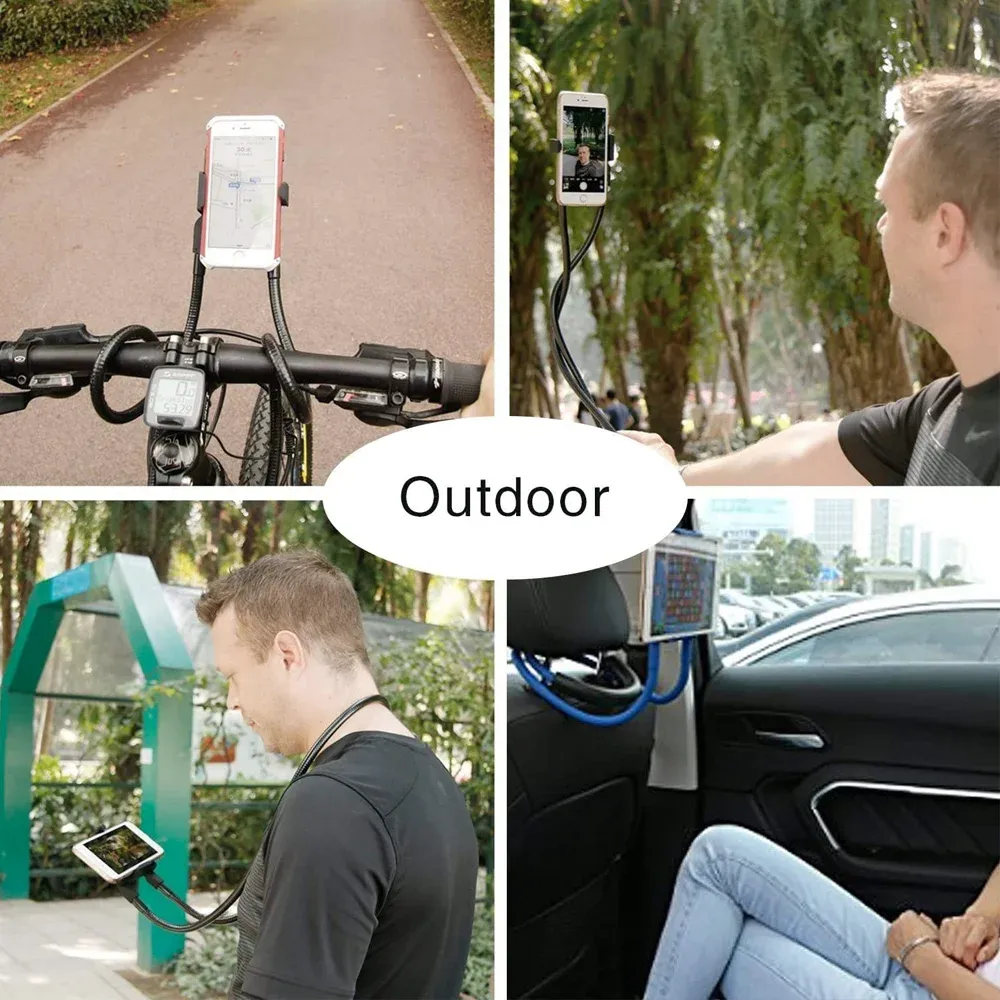 2PCS Lazy Neck Mobile Phone Holder Flexible Neck Lazy Necklace Tablet Holder Stand for Cellphone Tablets for IPhone Huawei Xiaomi