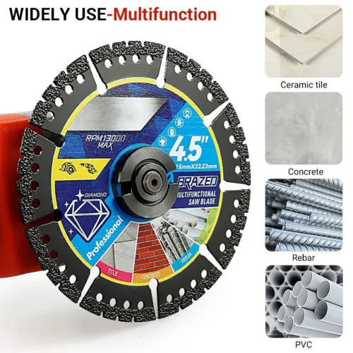 Multi Material Cutting Blades Metal Tile Stone Plastic Angle Grinder Saw Blades for Alloy Cast Iron Marble Tool Accessories