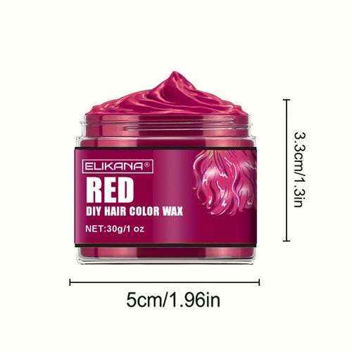 One-time instant hair styling clay with multi-color dye for easy cleaning