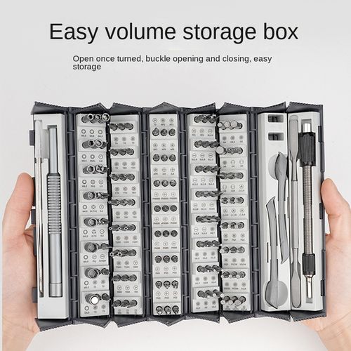 128-in-1 cylindrical hexagonal special-shaped portable household repair screwdriver tool set