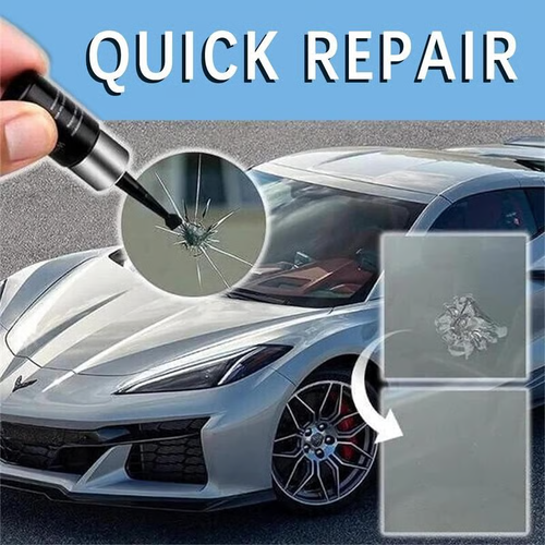 2-Bottle Windshield Crack and Chip Repair Kit